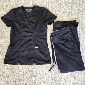 Grey's Anatomy Black Scrubs